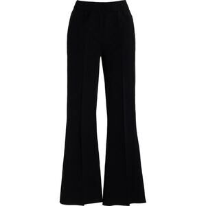 High Sport Kick Flared Stretch-Cotton Knit Pants - S